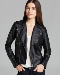 GUESS Jacket Faux Leather Moto Crop