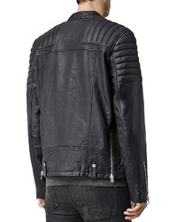 AllSaints Jasper Leather Slim Fit Biker Jacket