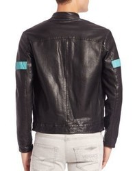 Versace Jeans Leather Moto Jacket