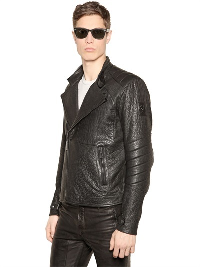 Belstaff Kendall Tumbled Leather Moto Jacket, $2,295 | LUISAVIAROMA ...