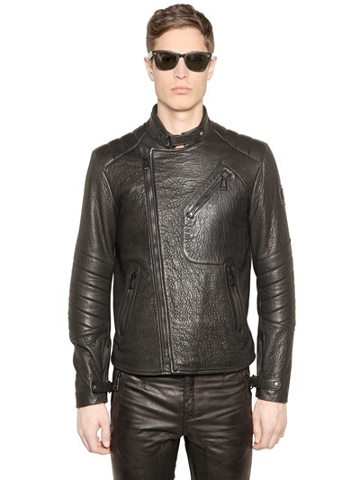 Belstaff Kendall Tumbled Leather Moto Jacket, $2,295 | LUISAVIAROMA ...