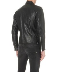 Diesel L Oyton Leather Biker Jacket