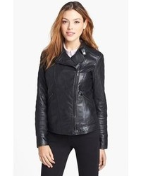 LaMarque Quilted Leather Biker Jacket