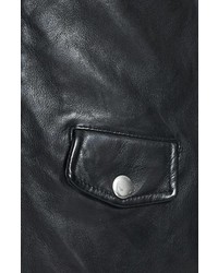 BLK DNM Lambskin Leather Biker Jacket