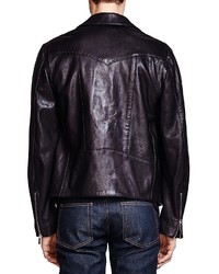 The Kooples Lambskin Leather Biker Jacket