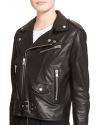 IRO Lambskin Leather Moto Jacket