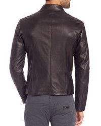 Armani Collezioni Leather Biker Jacket