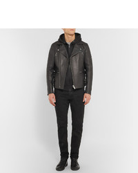 Blackmeans Leather Biker Jacket