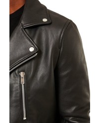 Topman Leather Biker Jacket