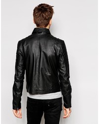 Bellfield Leather Biker Jacket
