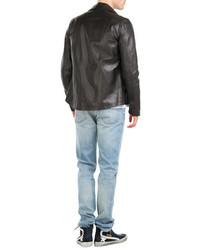 Giorgio Brato Leather Biker Jacket