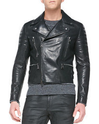 Belstaff Leather Biker Jacket Black