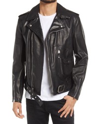 Schott NYC Leather Biker Jacket