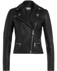 Karl Lagerfeld Leather Biker Jacket