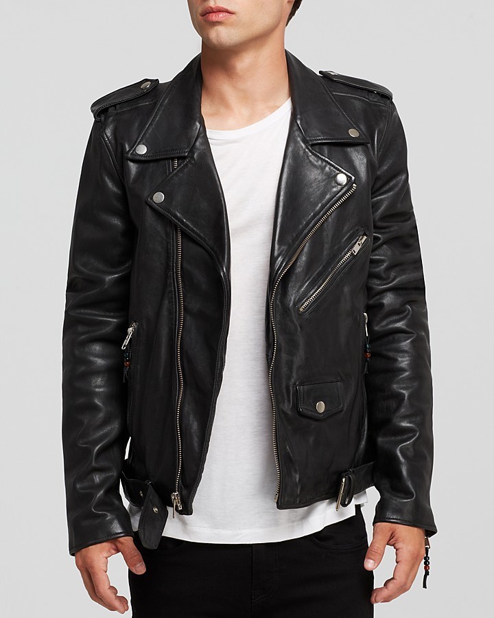 BLK DNM Leather Biker Jacket, $995 | Bloomingdale's | Lookastic.com