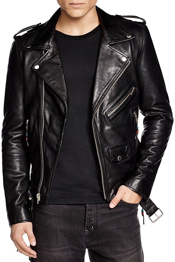 BLK DNM Leather Biker Jacket, $597 | Bloomingdale's | Lookastic