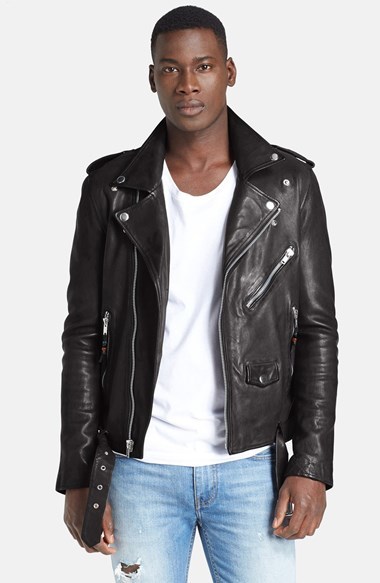 BLK DNM Leather Jacket 5 Leather Moto Jacket, $995 | Nordstrom | Lookastic