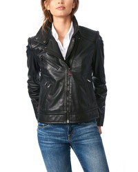 Bernardo Leather Moto Jacket
