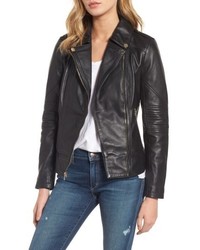 GUESS Leather Moto Jacket
