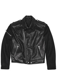 Public School Leather Motorcycle Jacket