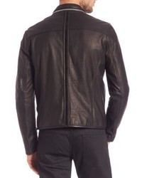 Diesel Black Gold Lestan Moto Biker Leather Jacket