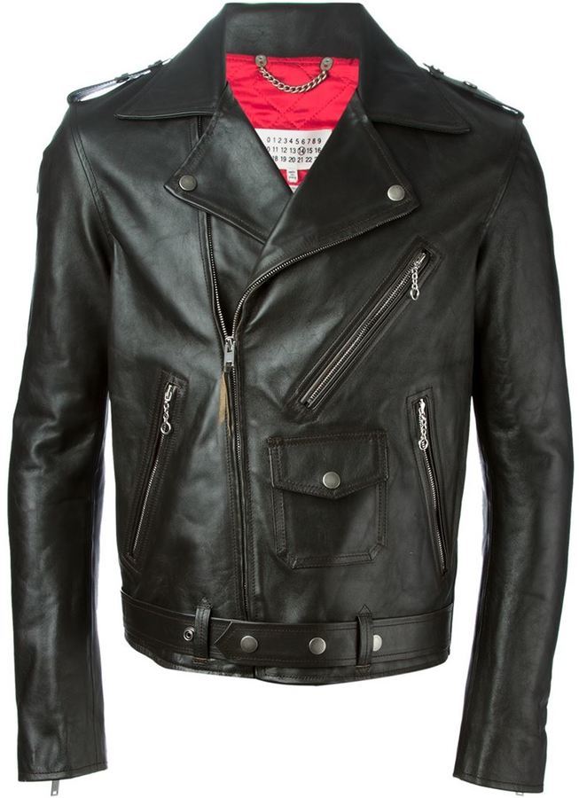 Maison Margiela Classic Biker Jacket, $3,290 | farfetch.com | Lookastic