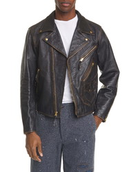 RRL Marshall Leather Biker Jacket