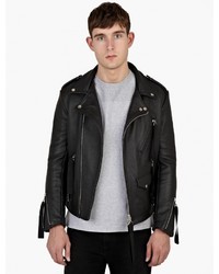 Matthew Miller Black Leather Tyler Jacket