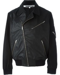 Hugo Boss Larock Leather Motorcycle Jacket Black | Where to buy & how ...