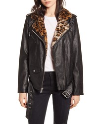 Levi's Oversize Faux Leather Moto Jacket With Faux