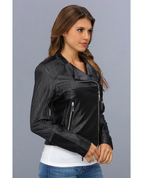 Vince Camuto Perforated Faux Leather Moto Jacket F8191