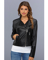 Vince Camuto Perforated Faux Leather Moto Jacket F8191