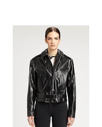 Proenza Schouler Leather Biker Jacket Black