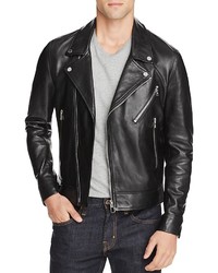 Paul Smith Ps Leather Biker Jacket