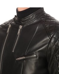 DSQUARED2 Quilted Leather Biker Jacket