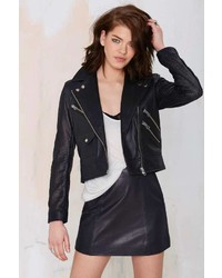 Nasty Gal Revolutionary Leather Moto Jacket