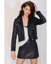 Nasty Gal Revolutionary Leather Moto Jacket