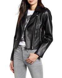 Cupcakes And Cashmere Roxy Faux Leather Moto Jacket
