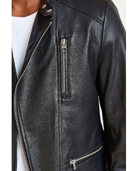 Mackage Ruben Asymmetrical Leather Moto Jacket