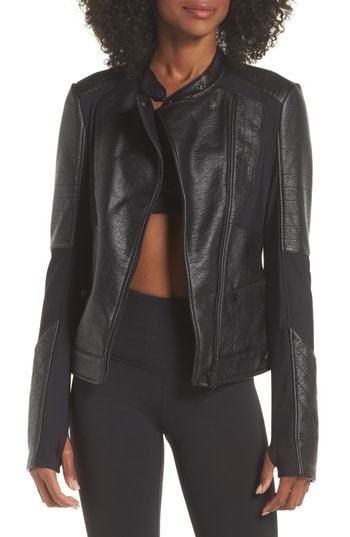 Blanc Noir Ryder Faux Leather Moto Jacket 159 Nordstrom