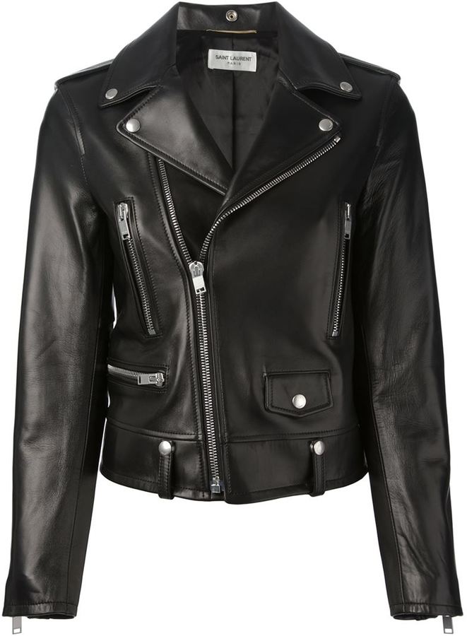 Saint Laurent Biker Jacket, $4,996 | farfetch.com | Lookastic