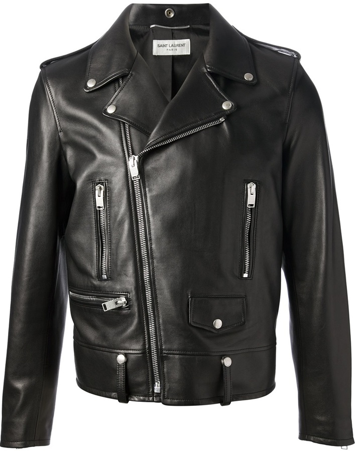 Saint Laurent Biker Jacket, $4,900 | farfetch.com | Lookastic