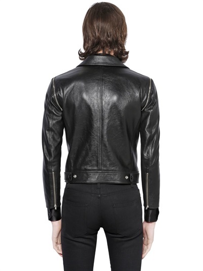 Saint laurent multi sales zip leather jacket