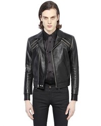 Saint Laurent Multi Zip Nappa Leather Moto Jacket