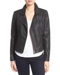 Cupcakes And Cashmere Sid Faux Leather Moto Jacket