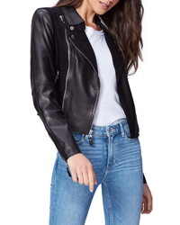 Paige Silvie Leather Suede Moto Jacket