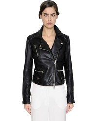 Simonetta Ravizza Nappa Leather Biker Jacket