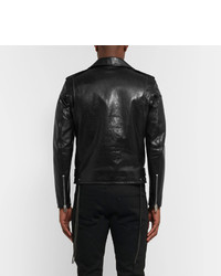 Saint Laurent Slim Fit Leather Motorcycle Jacket