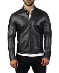 Maceoo Slim Fit Reversible Leather Jacket