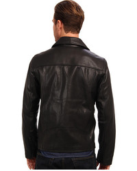 Vince Camuto Soft Cowskin Asymmetrical Moto Jacket